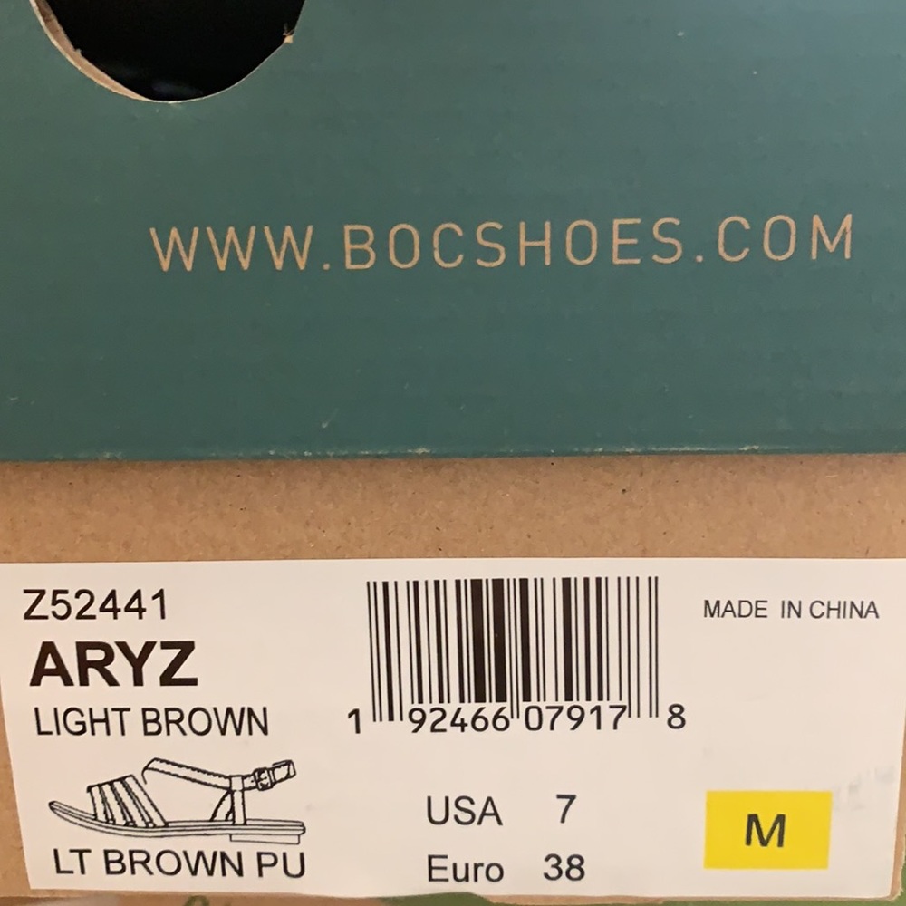 boc Brown Strappy Flat Sandals - Picture 6 of 7